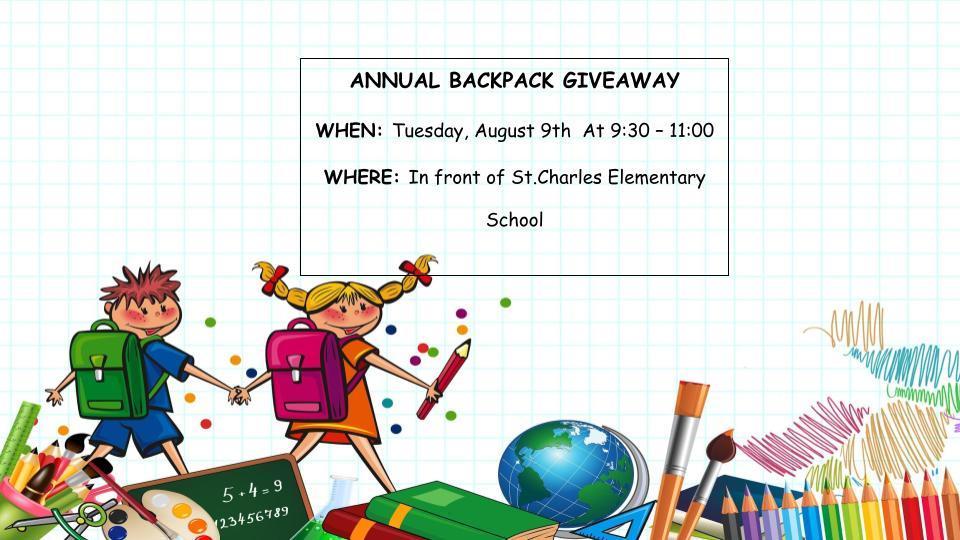 Backpack Giveaway